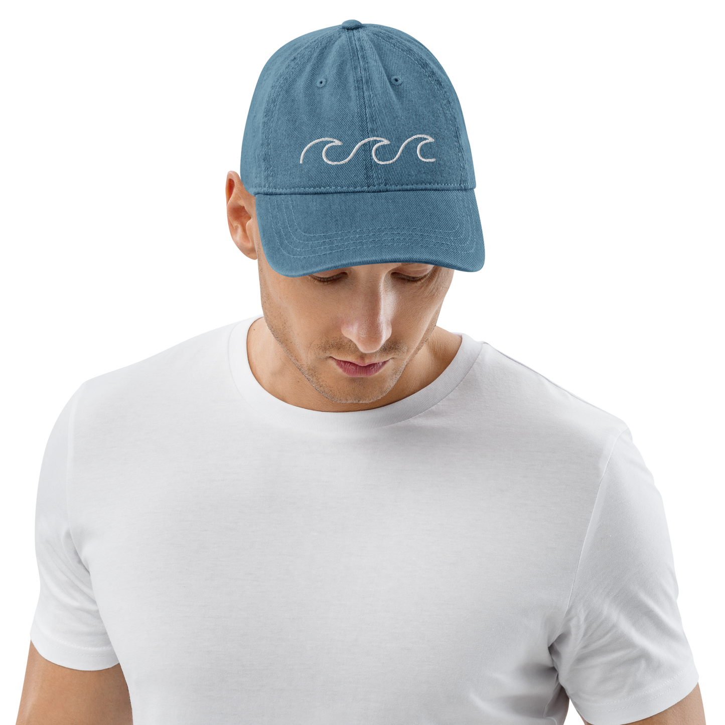 Ocean Waves Denim Cap