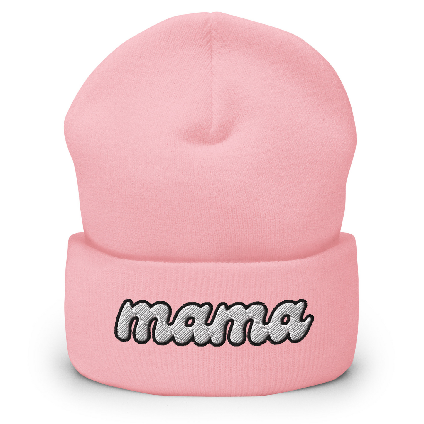 Cursive Mama Cuffed Beanie