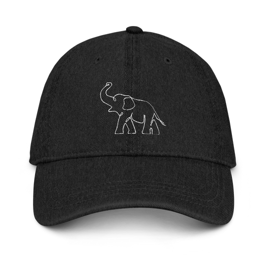 Elephant Lover Denim Cap