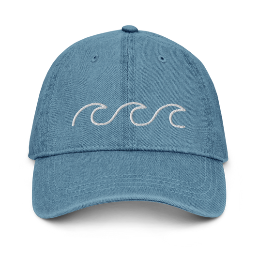 Ocean Waves Denim Cap